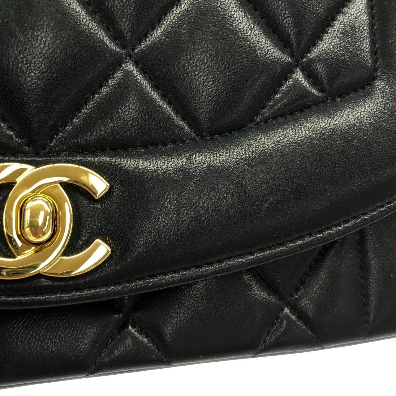 CHANEL 01164 Shoulder Lambskin Navy Lambskin Rank A - Thumbnail 4