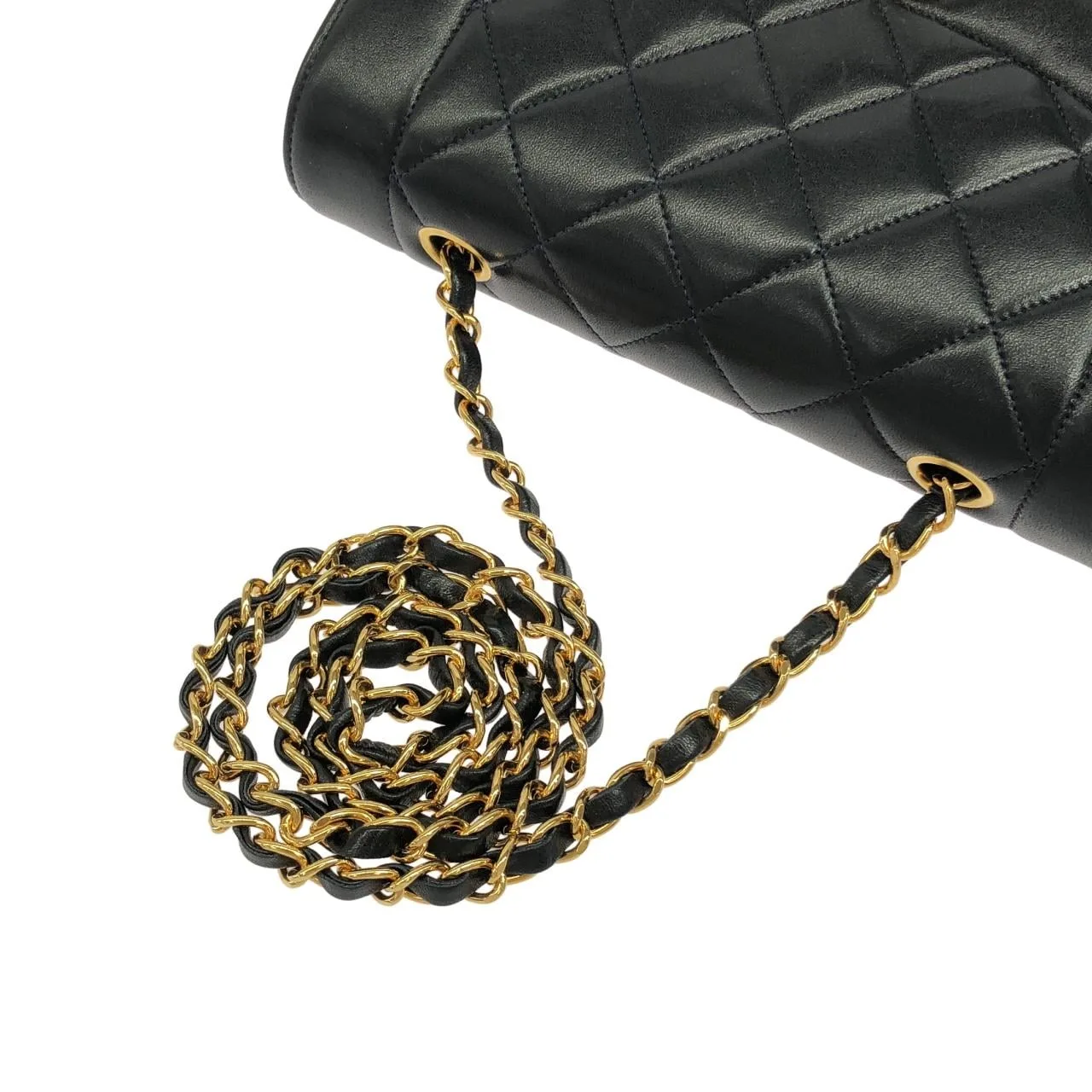 CHANEL 01164 Shoulder Lambskin Navy Lambskin Rank A - Thumbnail 6