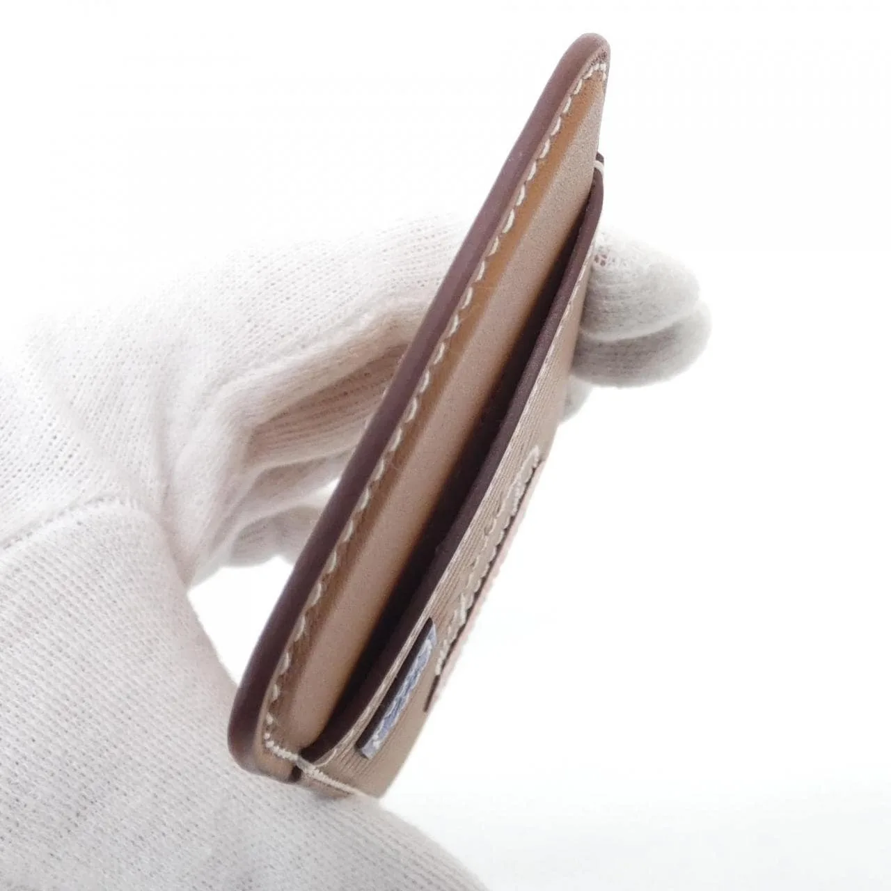 HERMES 0002781 Card Case Swift Orange Swift Leather Unused - Thumbnail 3