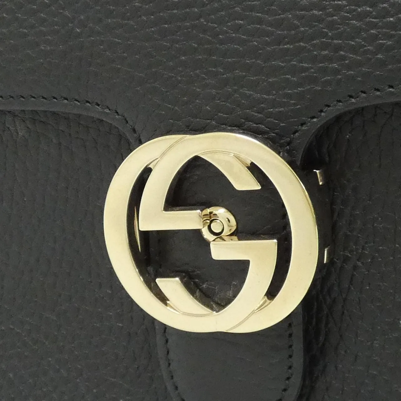 GUCCI 510304 CAO0G Shoulder Leather Black Leather Rank A - Thumbnail 3