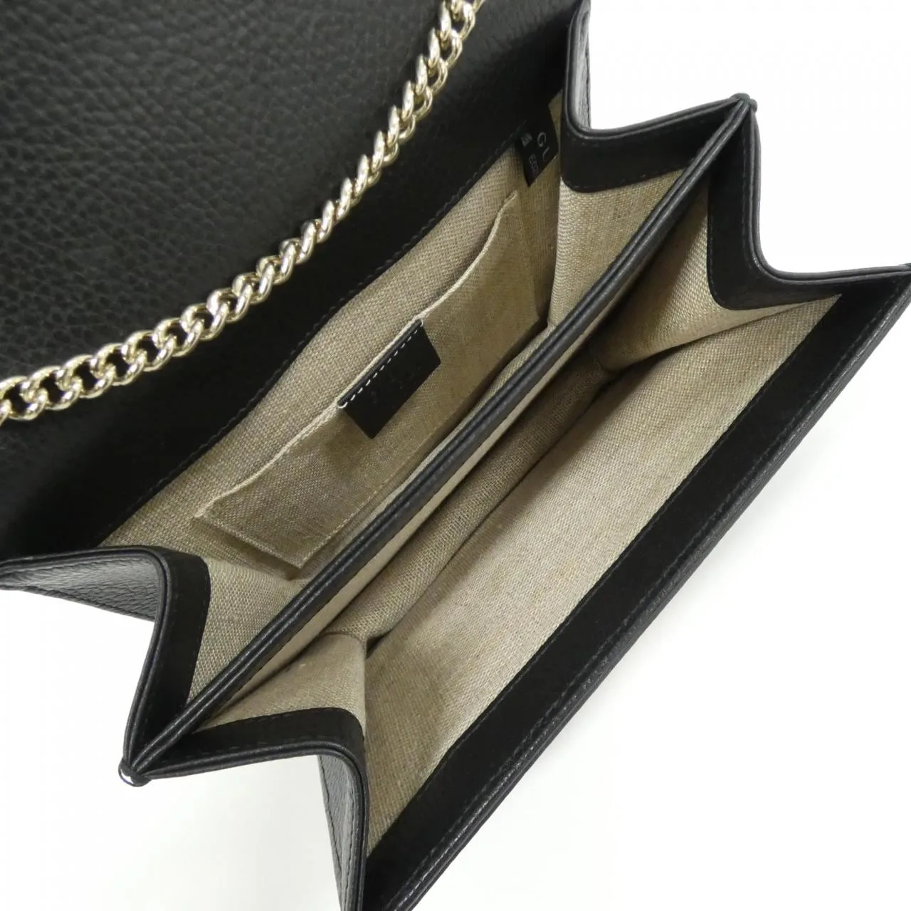 GUCCI 510304 CAO0G Shoulder Leather Black Leather Rank A - Thumbnail 8