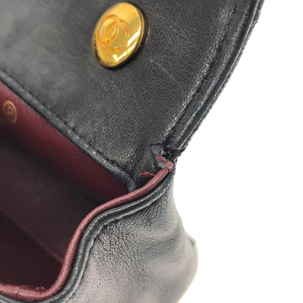 CHANEL Shoulder Lambskin Black Lambskin Rank B - Thumbnail 10