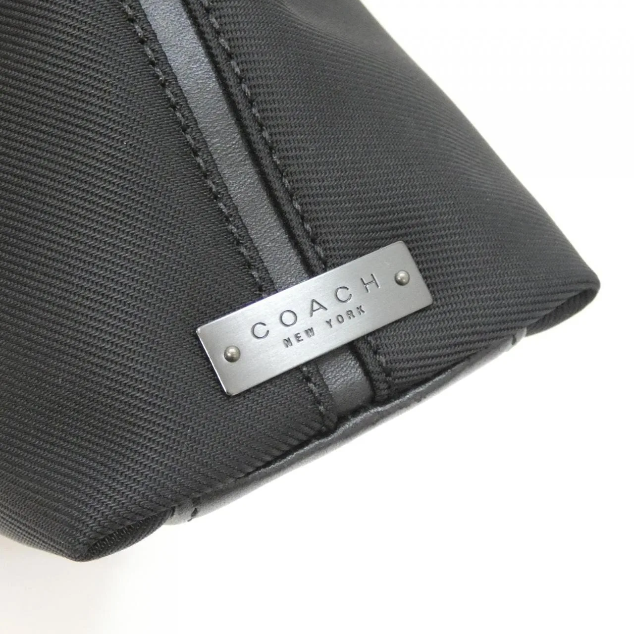 COACH 7406 Handbag Nylon 黑色 尼龍 中古品A - 縮圖 4