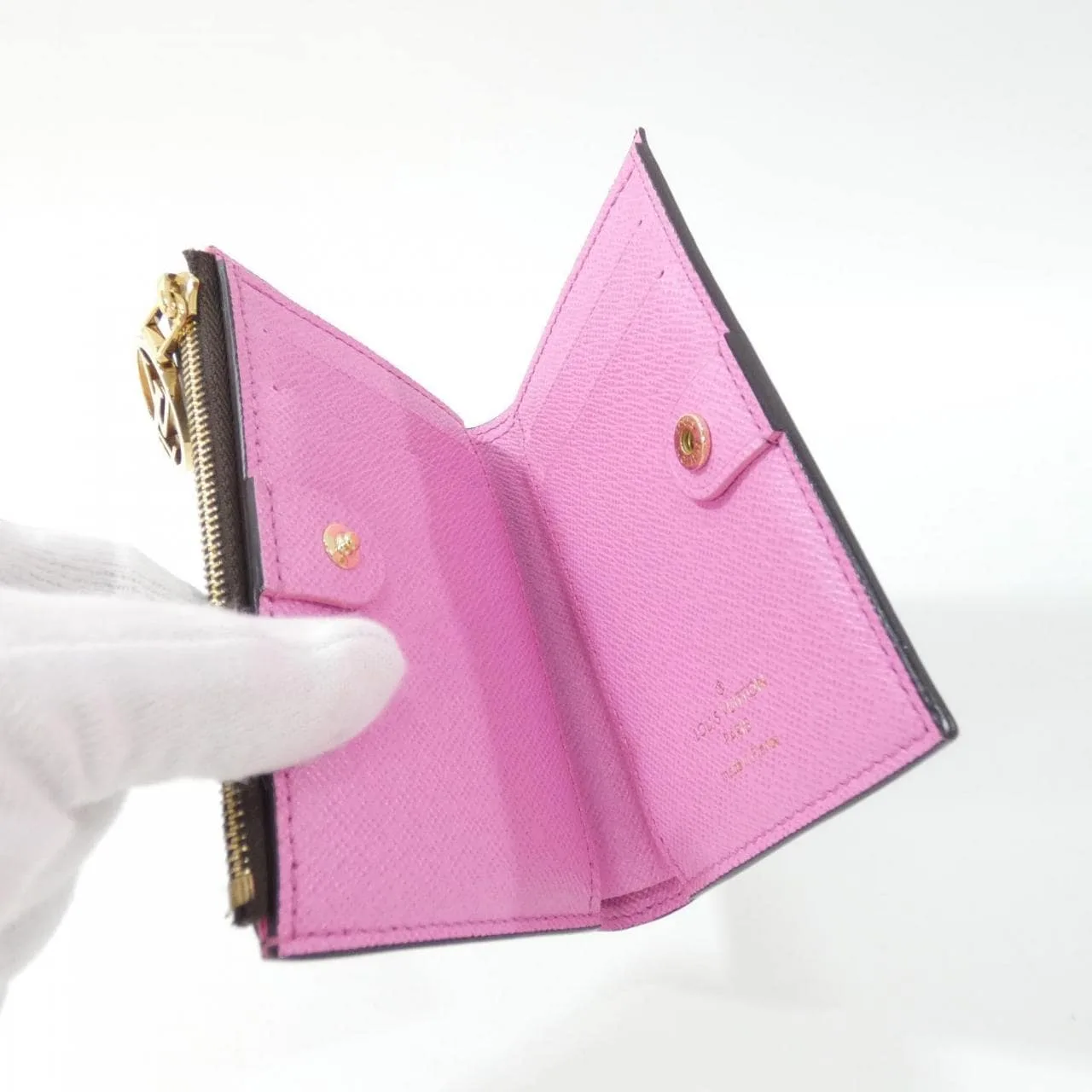 LOUIS VUITTON M82383 Wallet Monogram 黑色 Monogram 中古品A - 縮圖 6