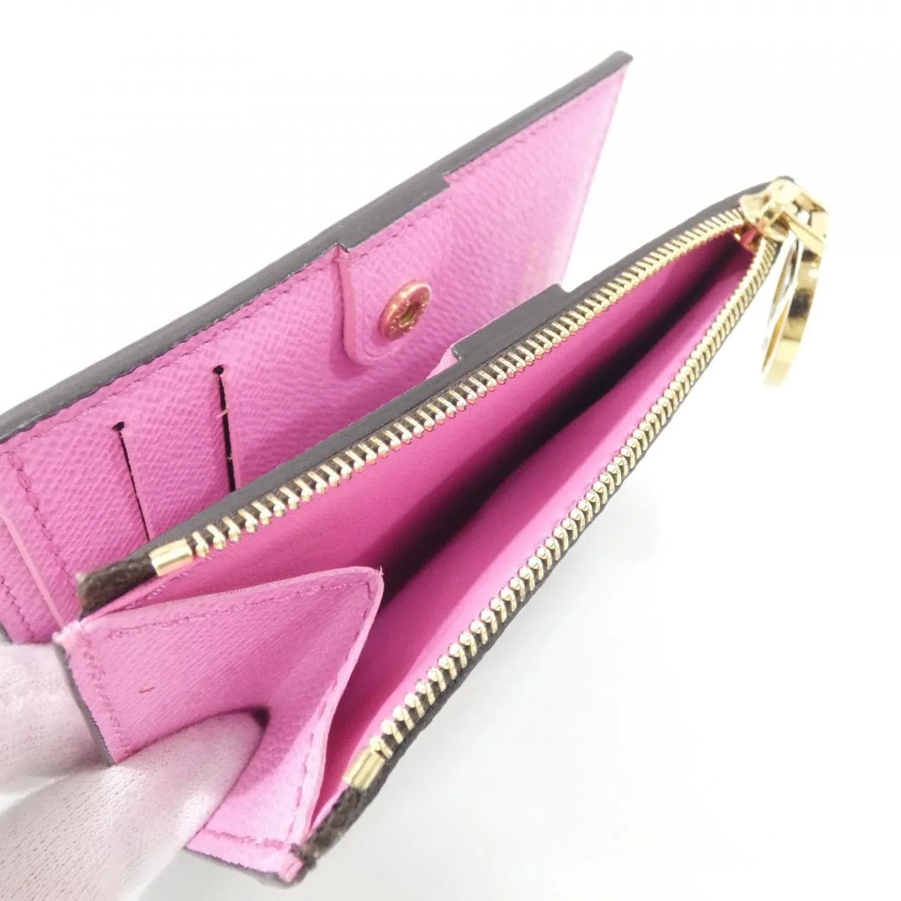 LOUIS VUITTON M82383 Wallet Monogram 黑色 Monogram 中古品A - 縮圖 7