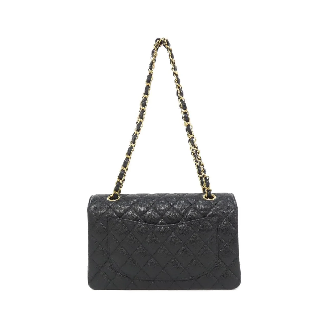 CHANEL Matelasse 1113 Shoulder Grained Calfskin Black Grained Calfskin Rank A - Thumbnail 2