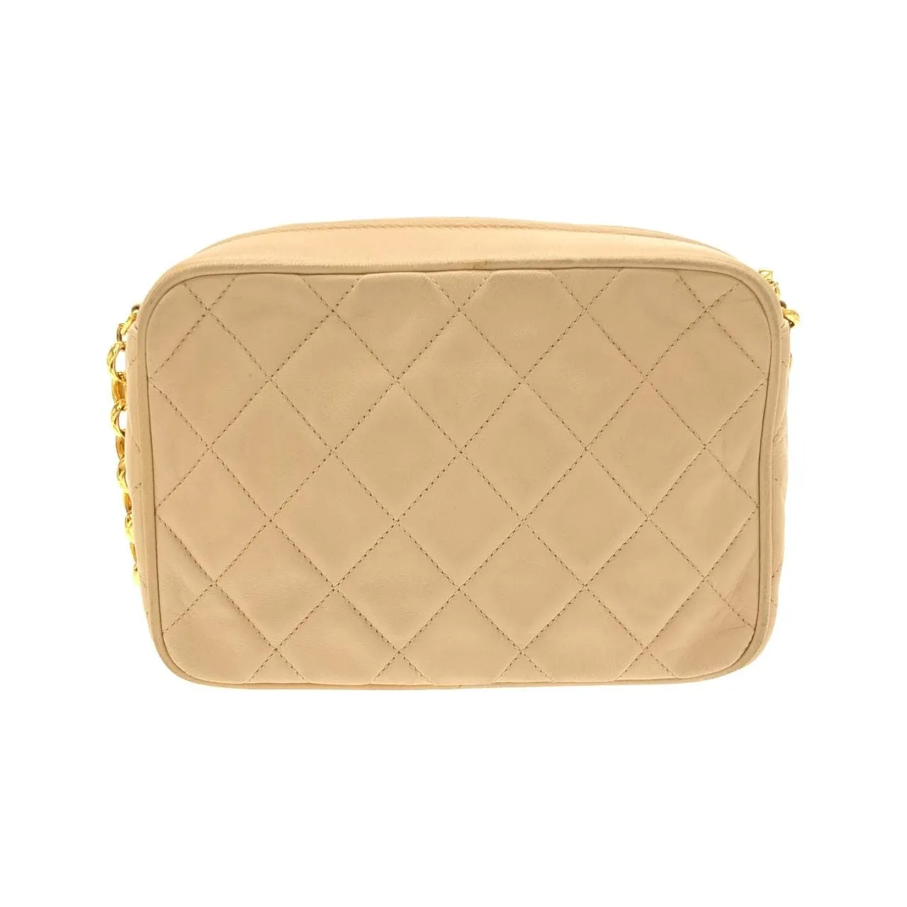 CHANEL Shoulder Lambskin Beige Lambskin Rank B - Thumbnail 2