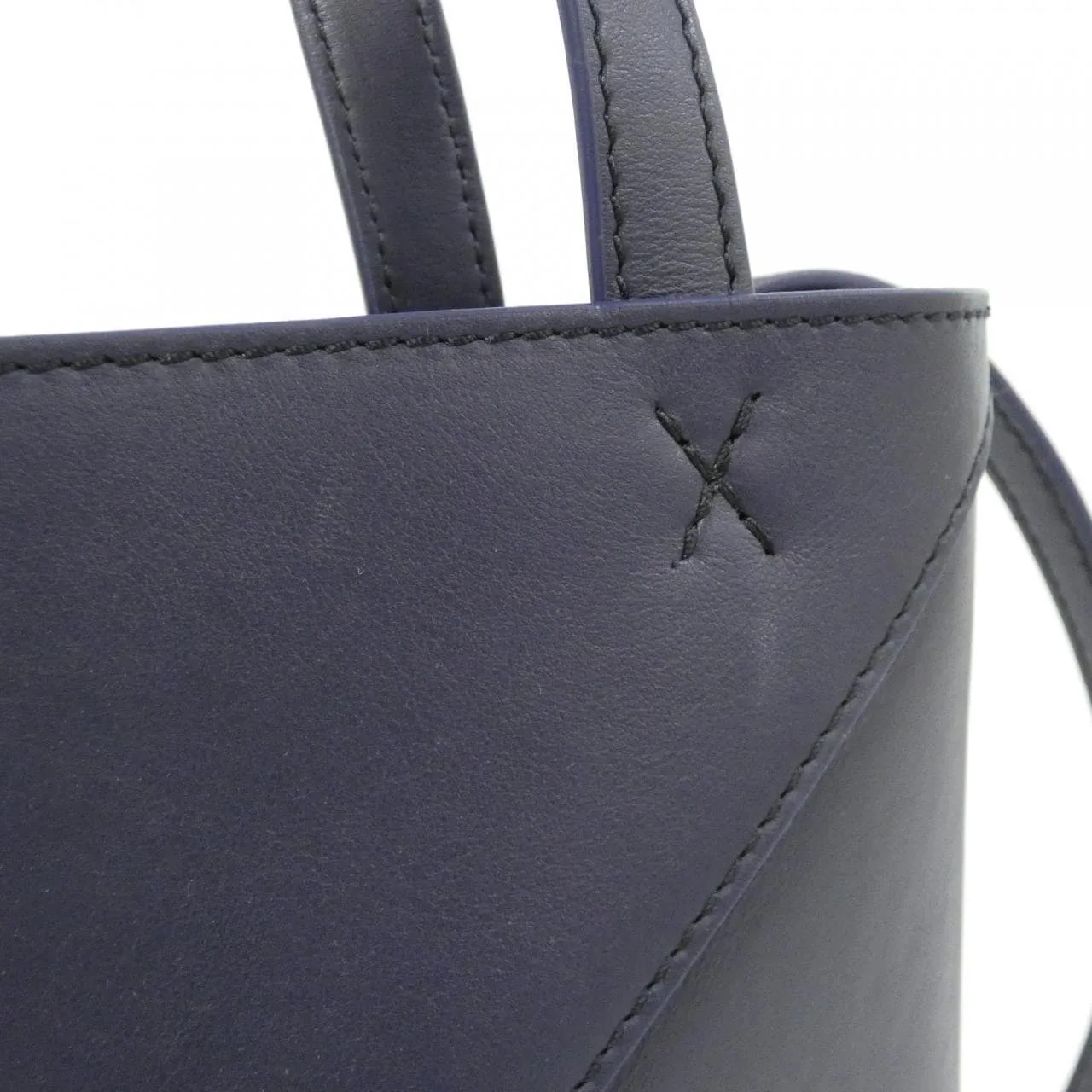 LOEWE Puzzle A657V25X01 Tote 藍色 中古品A - 縮圖 5