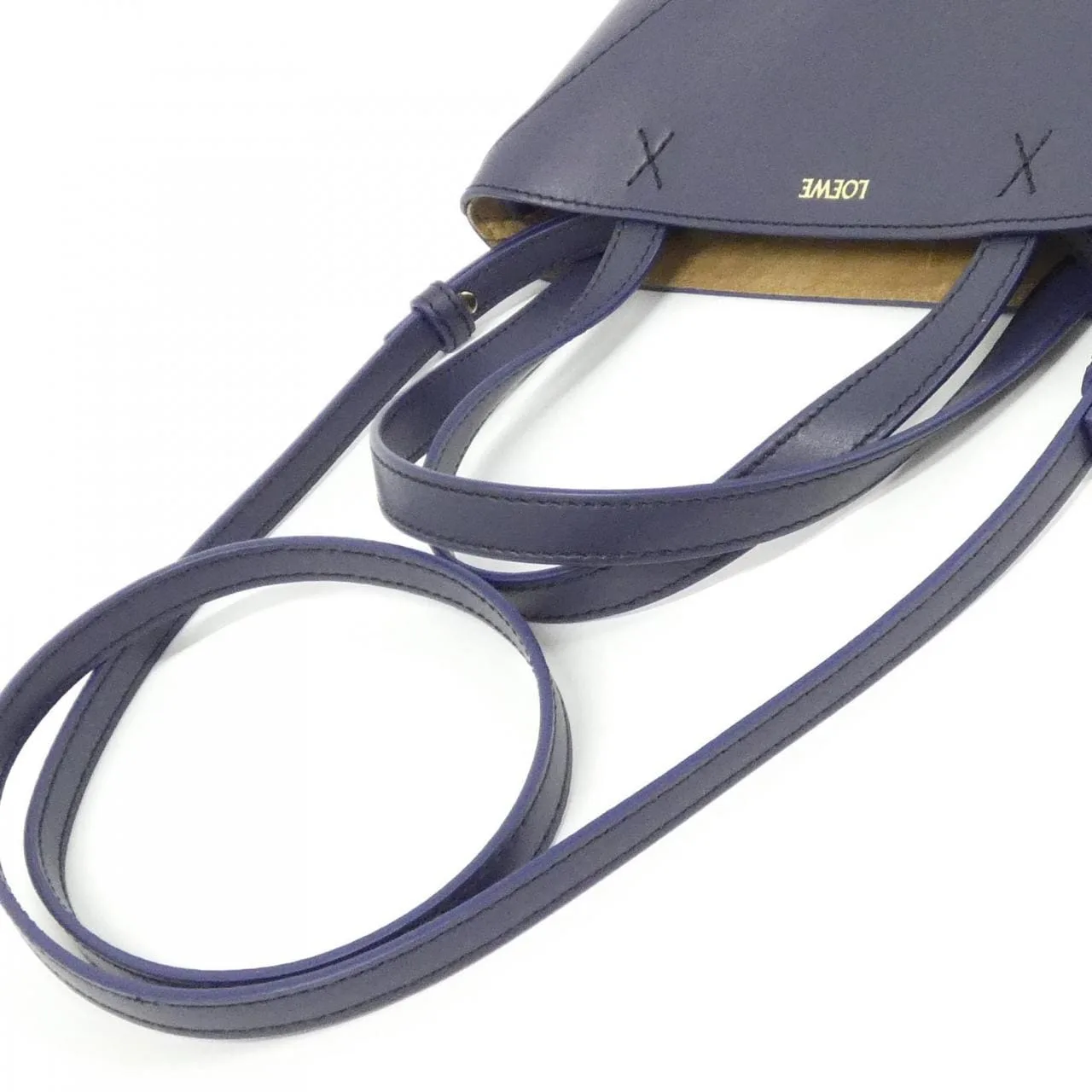 LOEWE Puzzle A657V25X01 Tote 藍色 中古品A - 縮圖 8