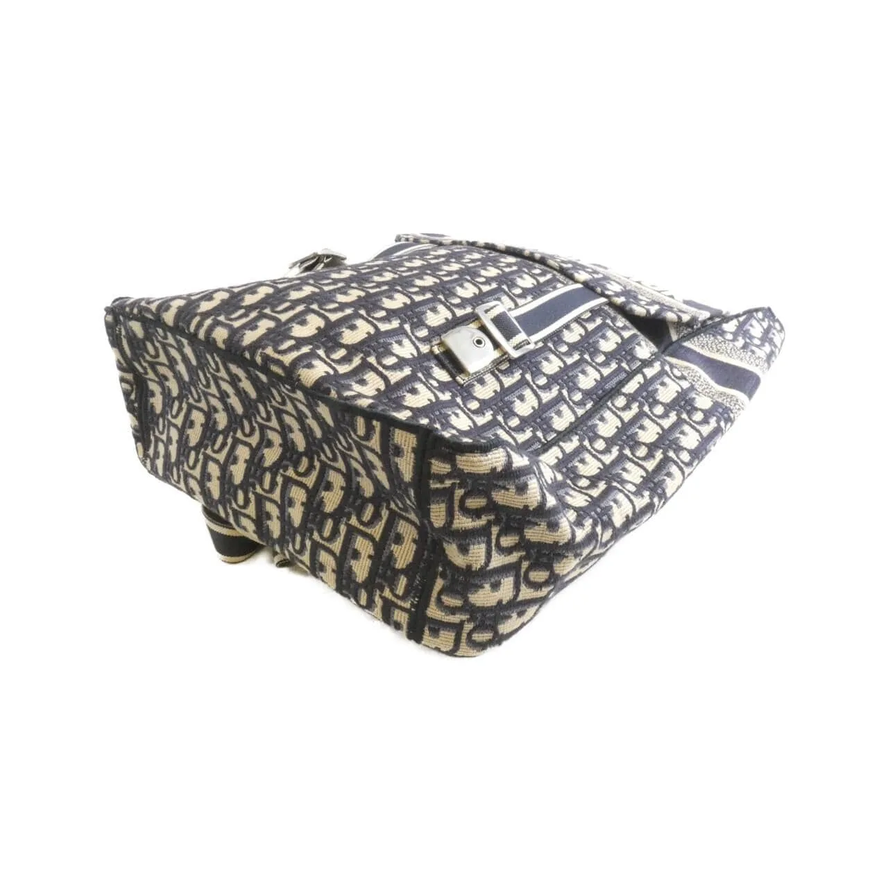 DIOR Book Tote M1293VR1W Backpack Canvas 深藍色 帆布 中古品A - 縮圖 3