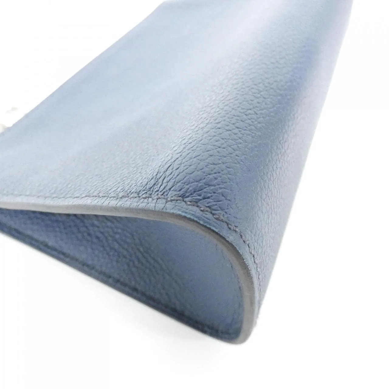 HERMES 084321CK Pouch Blue Rank A - Thumbnail 2