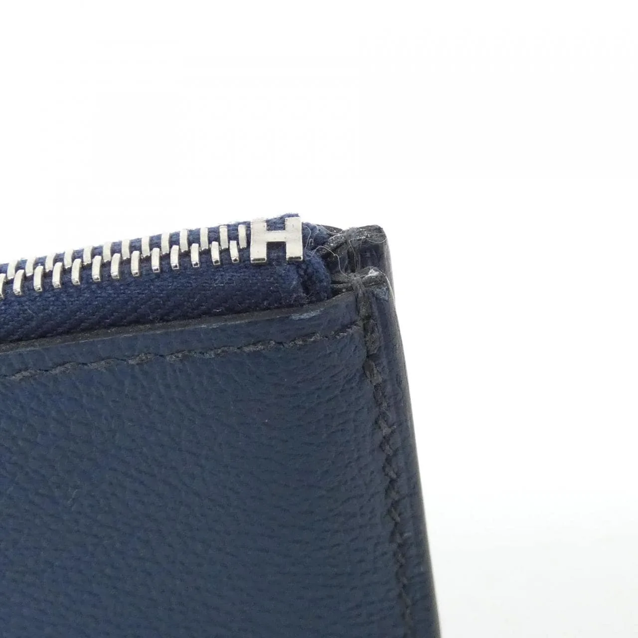 HERMES 084321CK Pouch Blue Rank A - Thumbnail 3