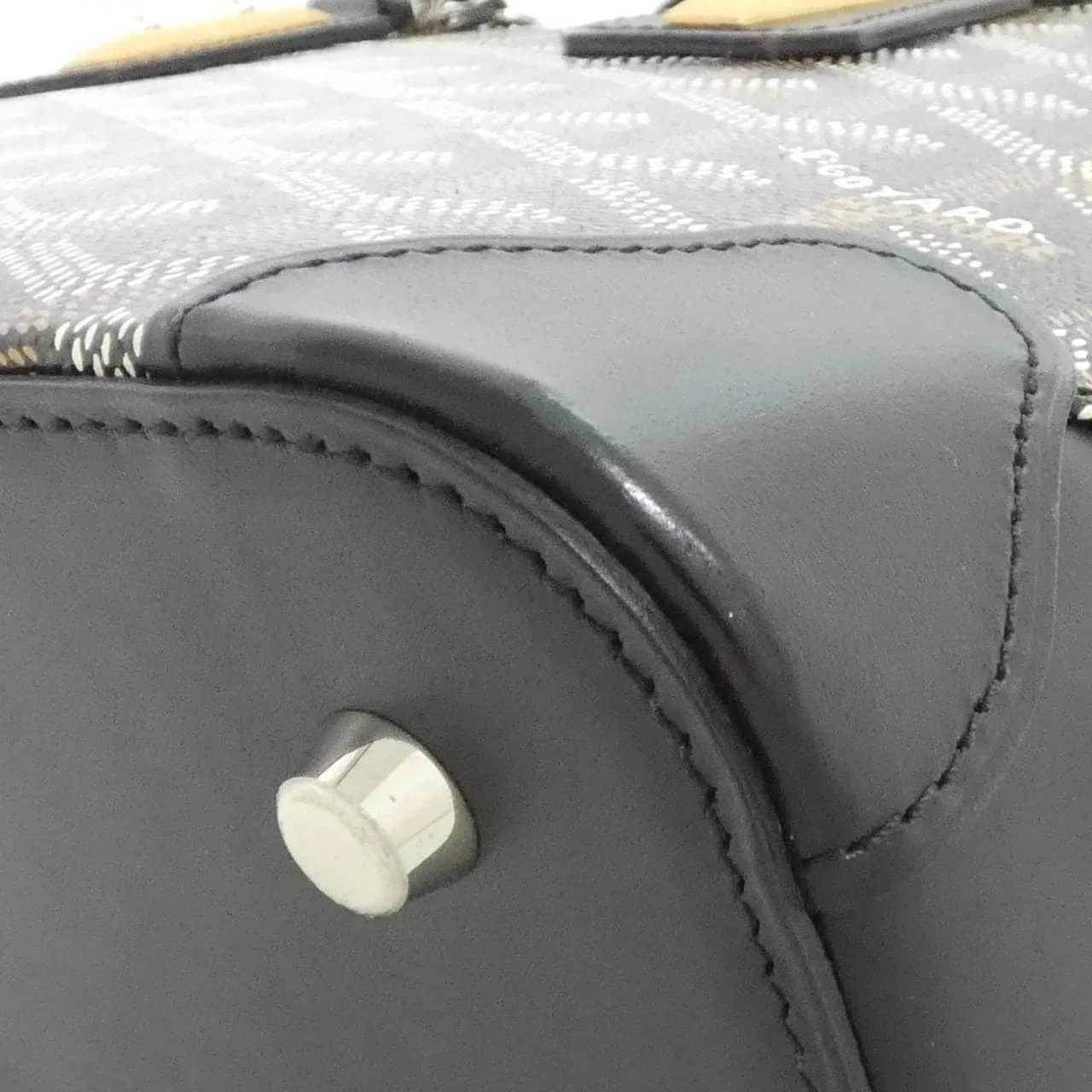 GOYARD Handbag Canvas Black Canvas Rank A - Thumbnail 2