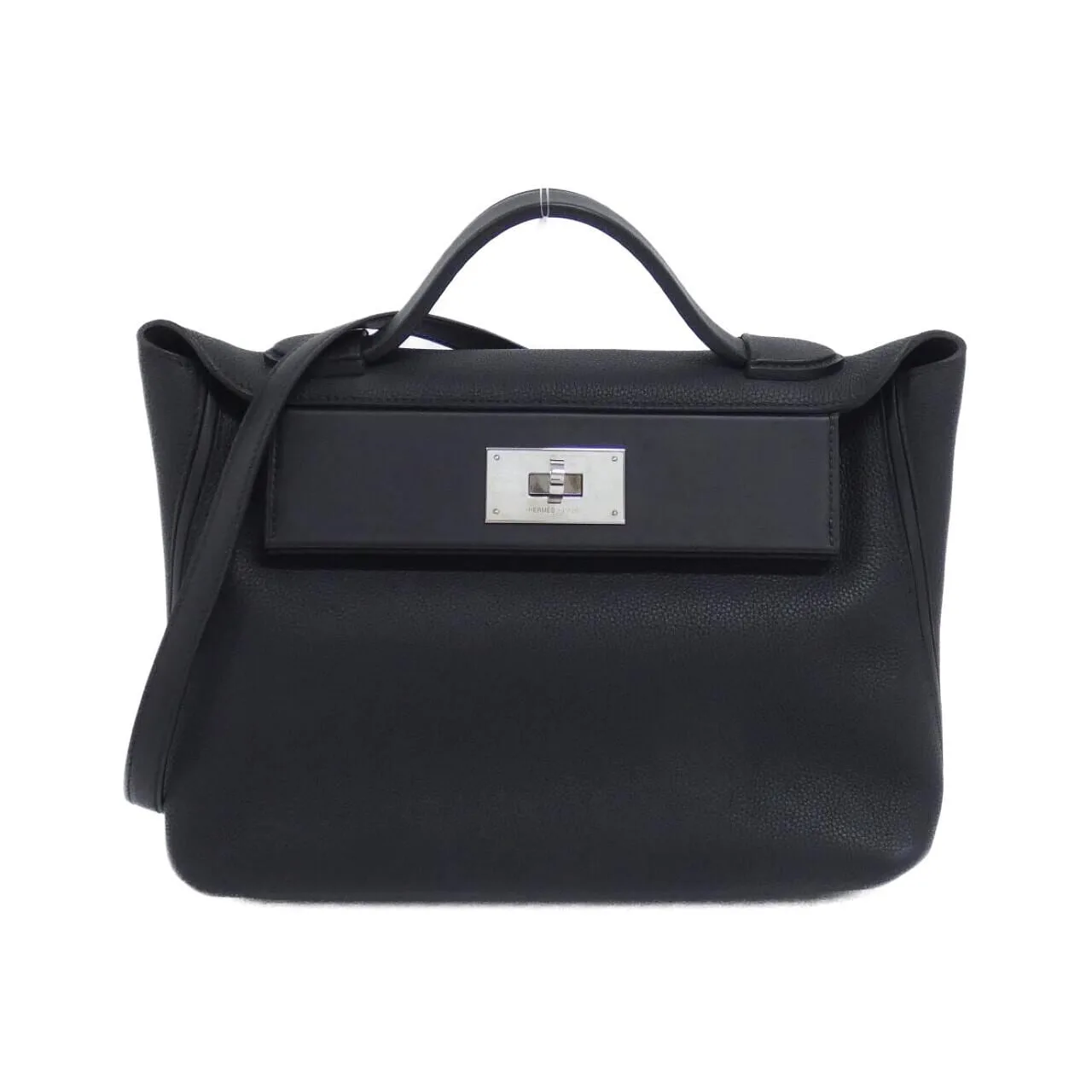 HERMES 075241CK Handbag Swift