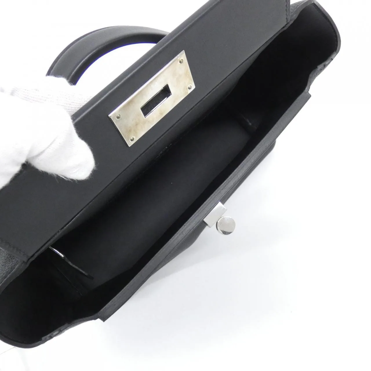 HERMES 075241CK Handbag Swift Black Swift Leather - Thumbnail 8