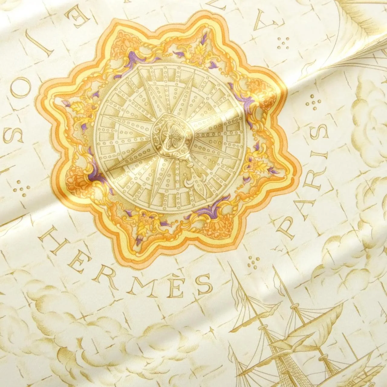 HERMES Scarf Orange Rank A - Thumbnail 2