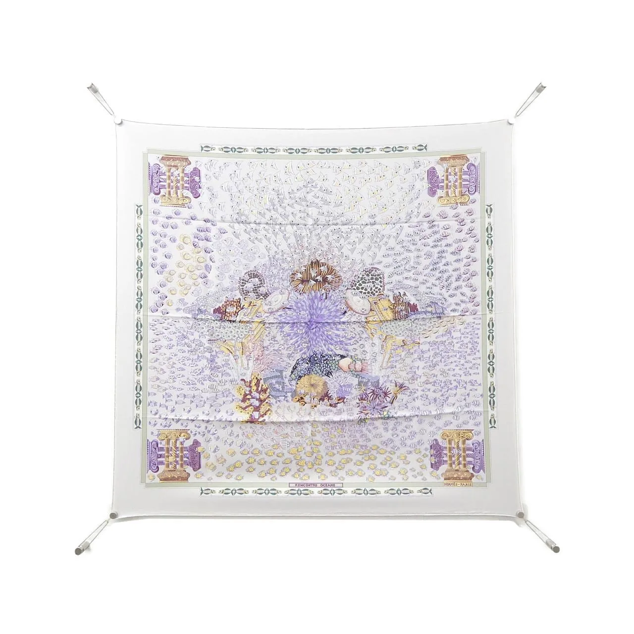 HERMES Scarf Black