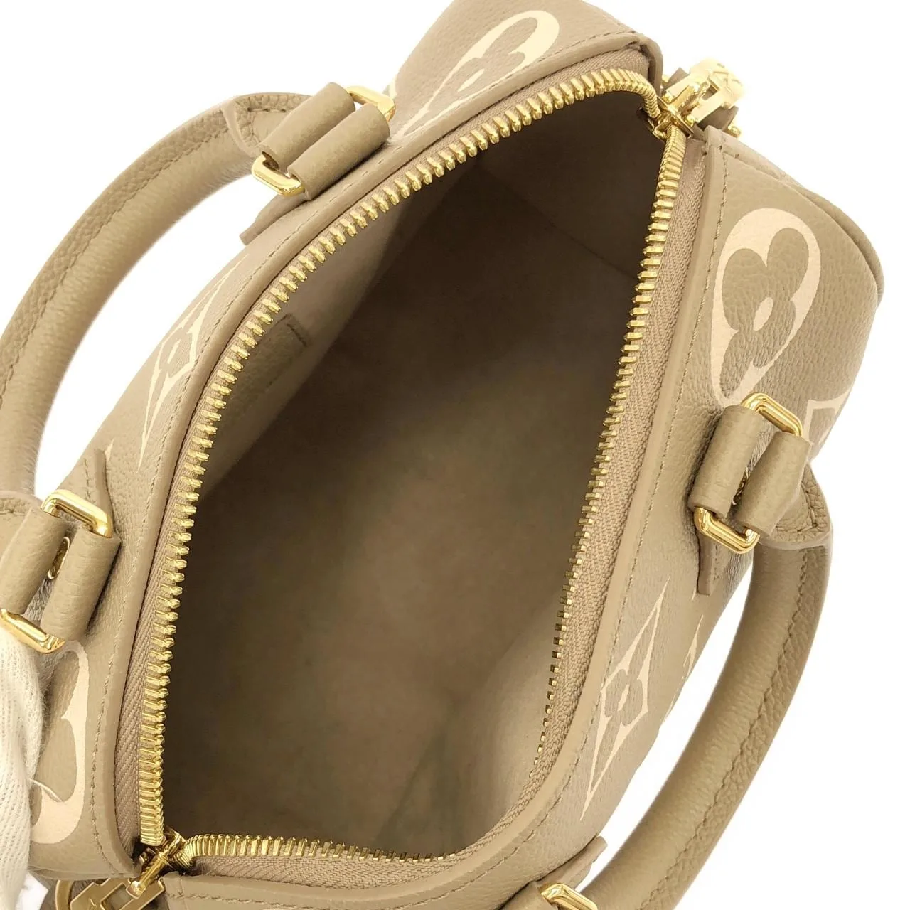 LOUIS VUITTON Speedy M46575 Boston Monogram 黑色 Monogram 中古品A - 縮圖 7