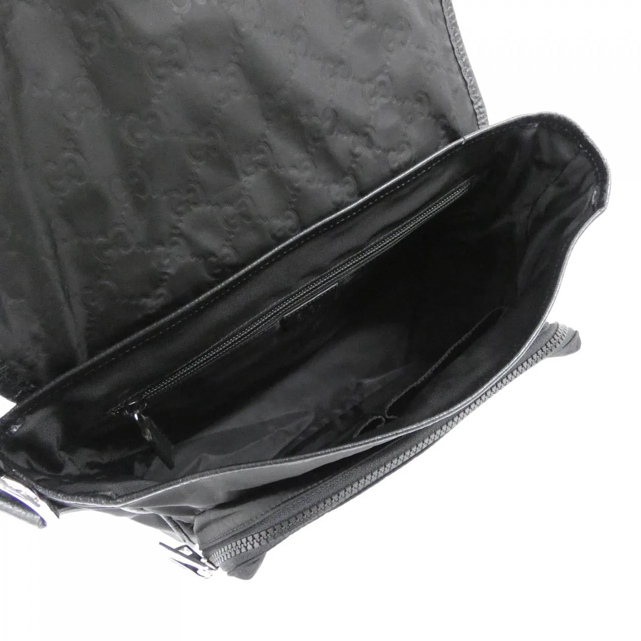 GUCCI 510335 K28AN Shoulder Nylon 黑色 尼龍 中古品A - 縮圖 7