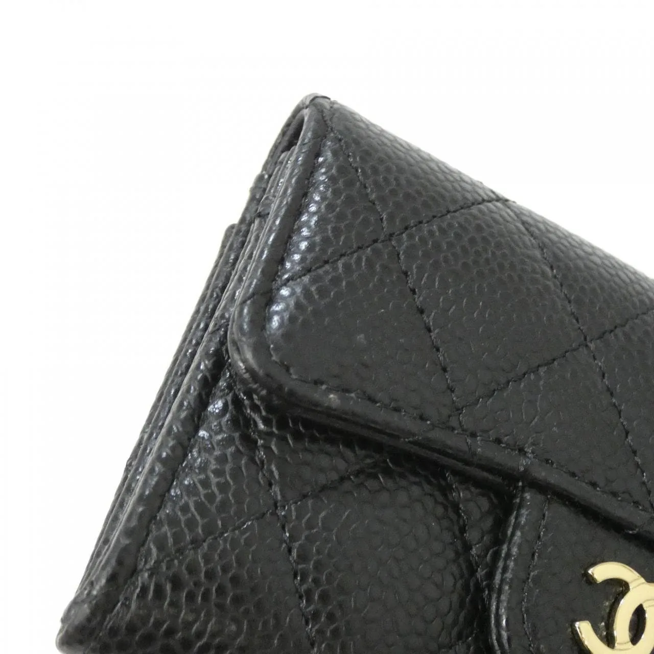 CHANEL Timeless Classic AP0214 Card Case Grained Calfskin Black Grained Calfskin Rank A - Thumbnail 3