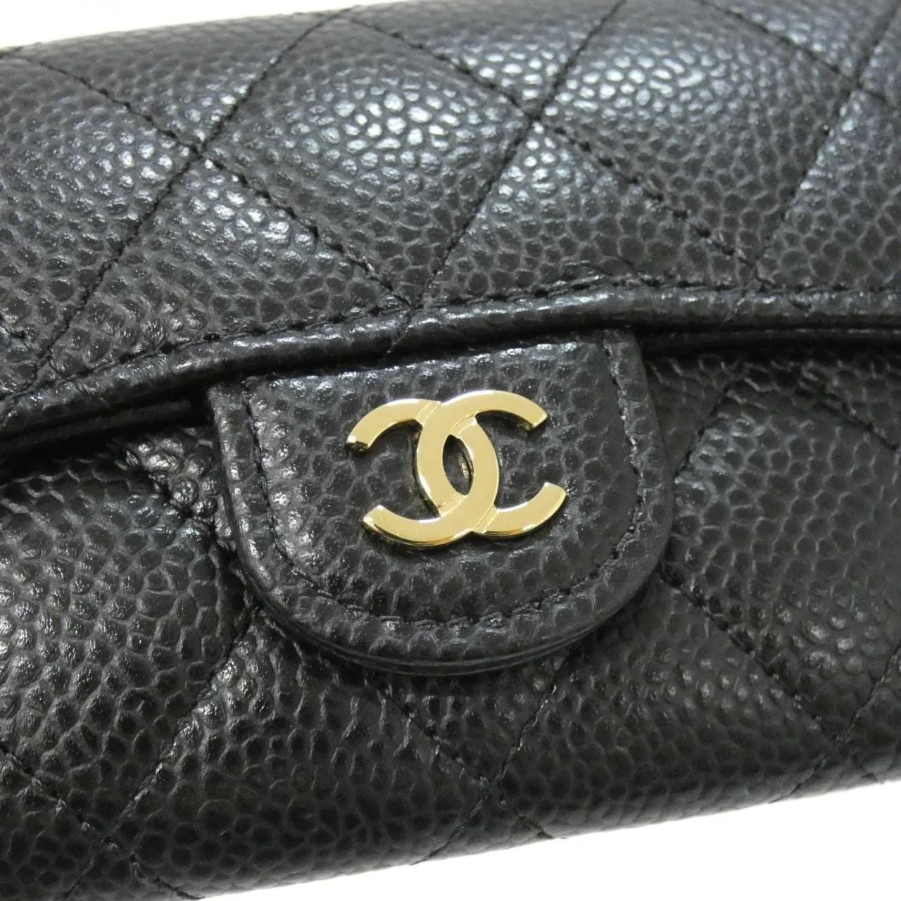 CHANEL Timeless Classic AP0214 Card Case Grained Calfskin Black Grained Calfskin Rank A - Thumbnail 4
