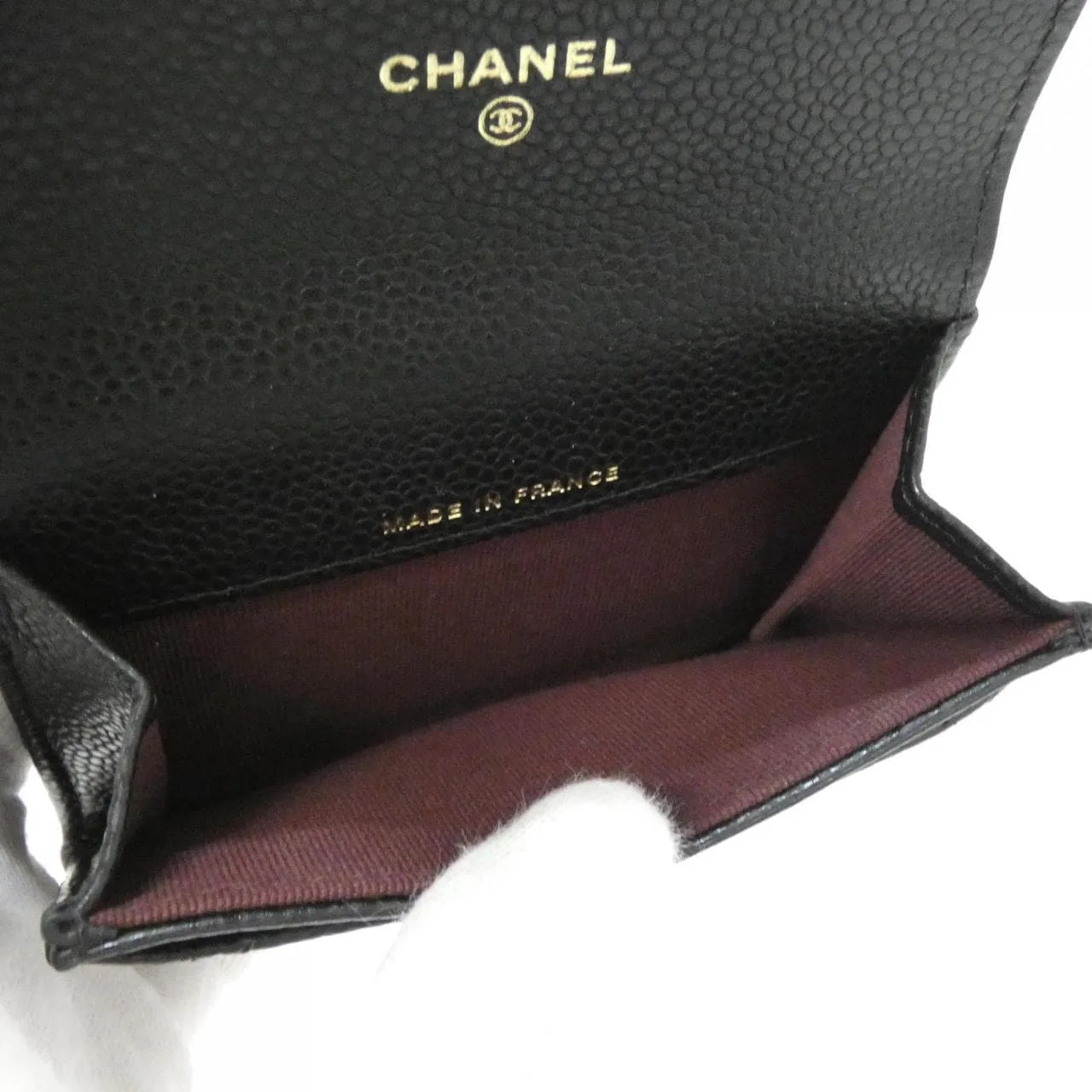 CHANEL Timeless Classic AP0214 Card Case Grained Calfskin Black Grained Calfskin Rank A - Thumbnail 6