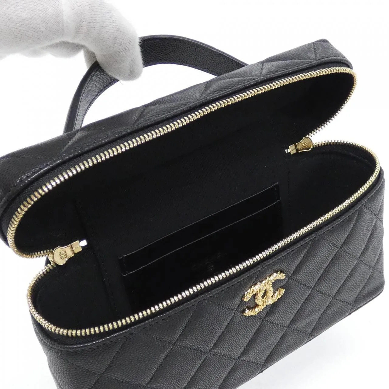 CHANEL AP5090 Handbag Grained Calfskin Black Grained Calfskin Unused - Thumbnail 6