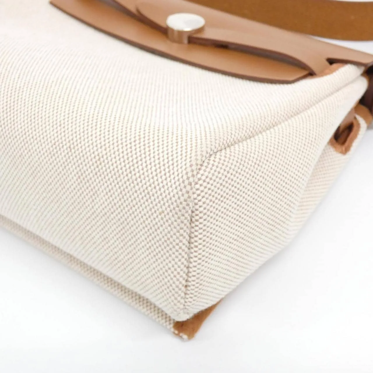 HERMES Herbag 085414CK Shoulder 米色 中古品A - 縮圖 3