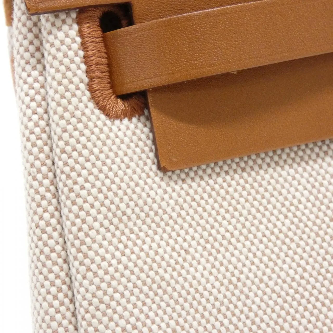 HERMES Herbag 085414CK Shoulder 米色 中古品A - 縮圖 4