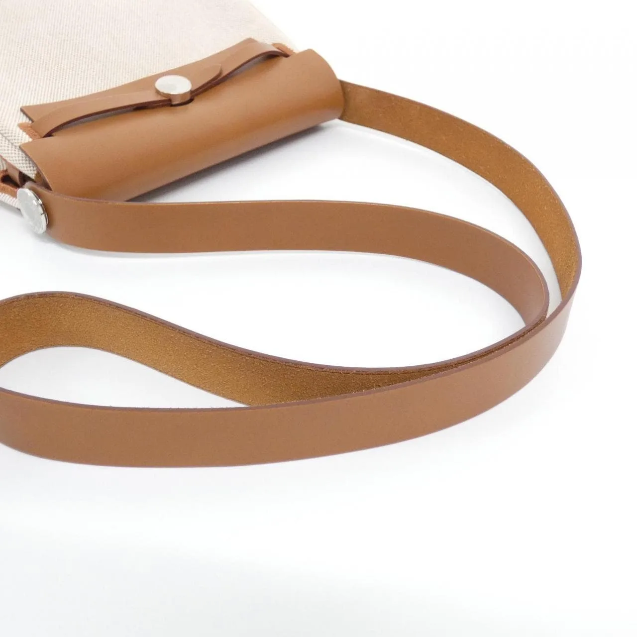 HERMES Herbag 085414CK Shoulder 米色 中古品A - 縮圖 5