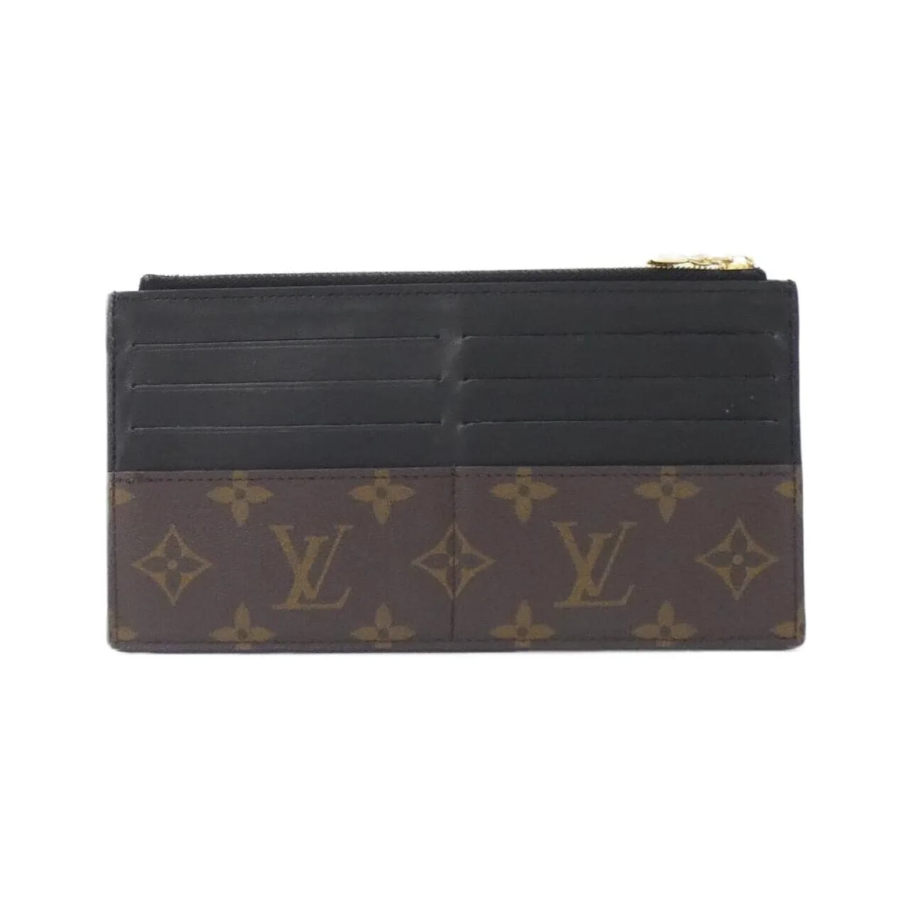 LOUIS VUITTON M80348 Wallet Monogram 黑色 Monogram 中古品A - 縮圖 2