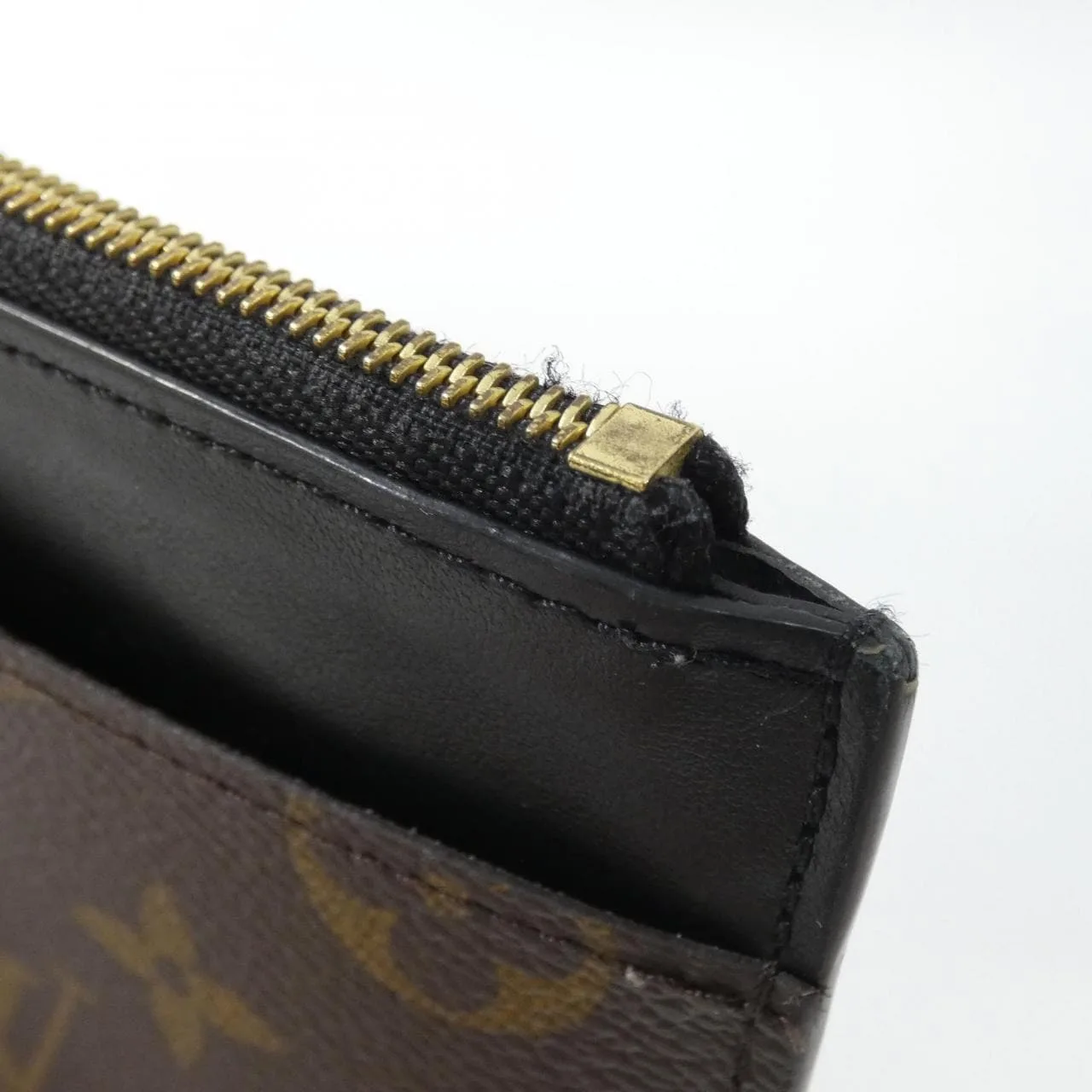 LOUIS VUITTON M80348 Wallet Monogram 黑色 Monogram 中古品A - 縮圖 3