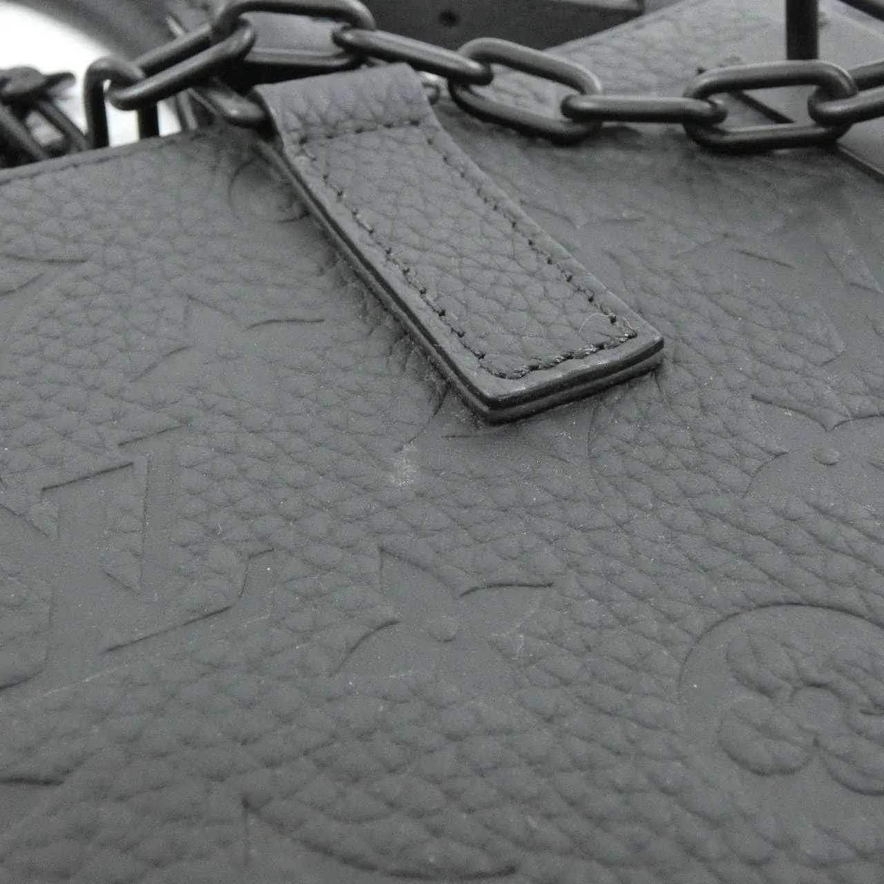 LOUIS VUITTON M55924 Handbag Monogram 黑色 Monogram 中古品A - 縮圖 4