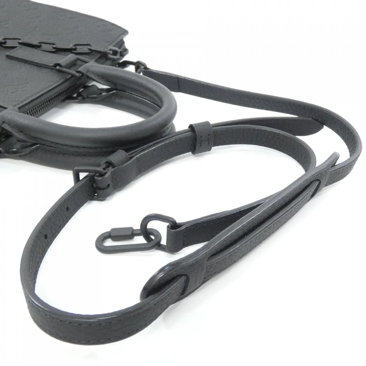 LOUIS VUITTON M55924 Handbag Monogram 黑色 Monogram 中古品A - 縮圖 5