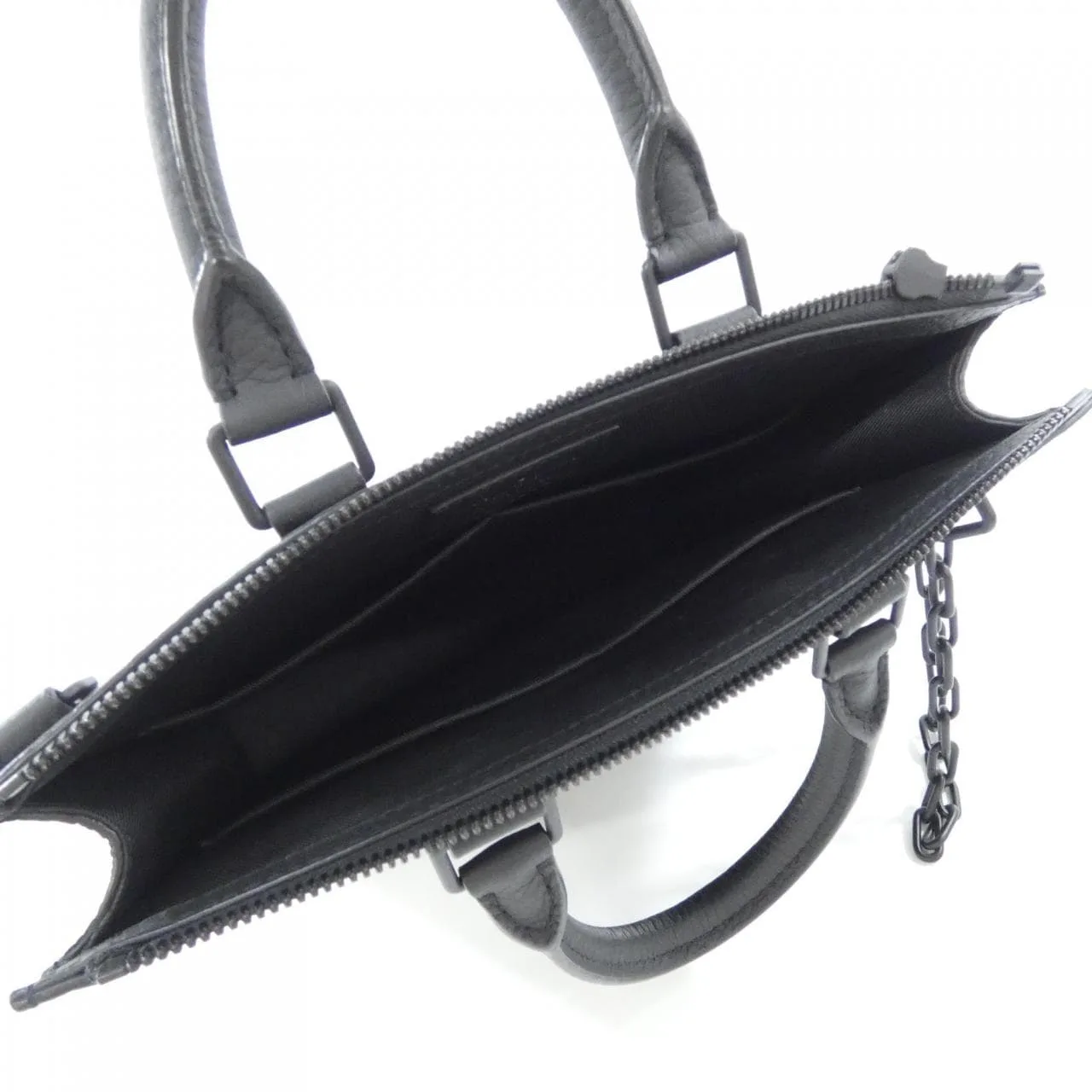 LOUIS VUITTON M55924 Handbag Monogram 黑色 Monogram 中古品A - 縮圖 6