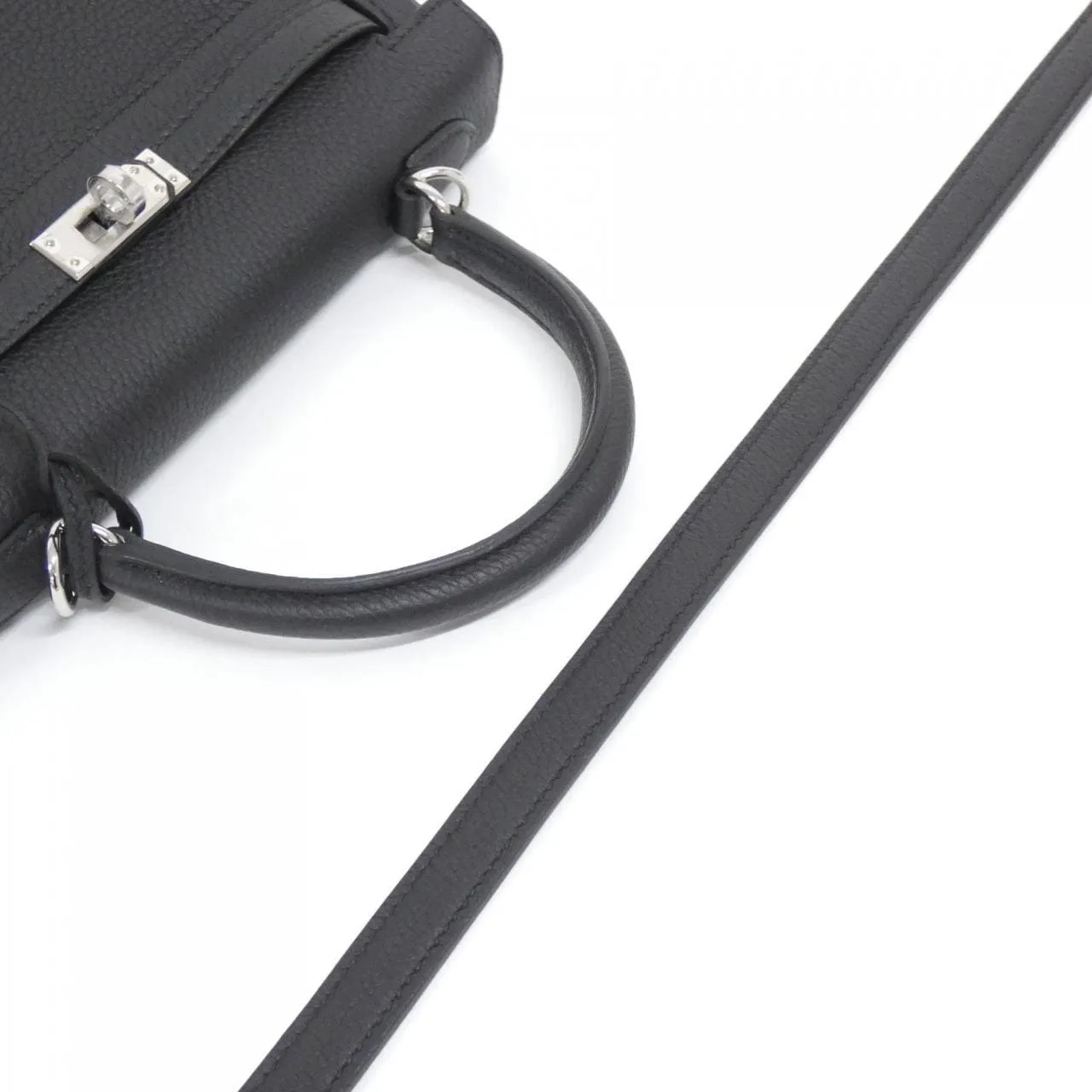 HERMES Kelly 044624CK Handbag Togo 黑色 Togo 牛皮 未使用品 - 縮圖 5