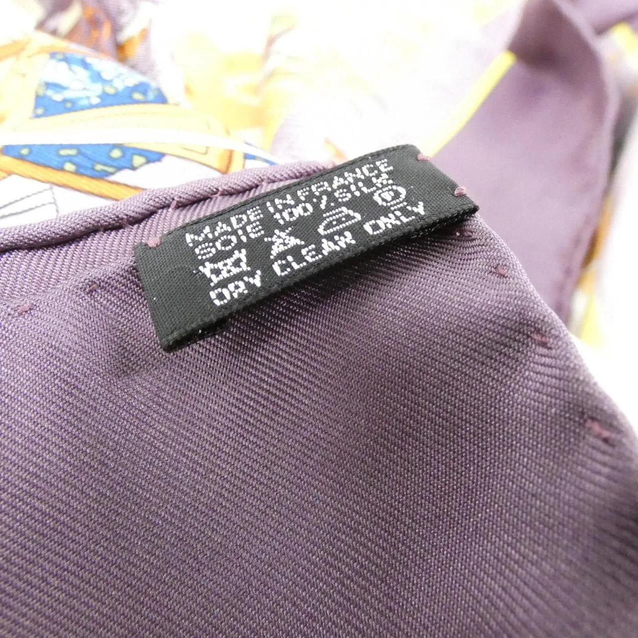 HERMES Scarf Black Rank A - Thumbnail 3