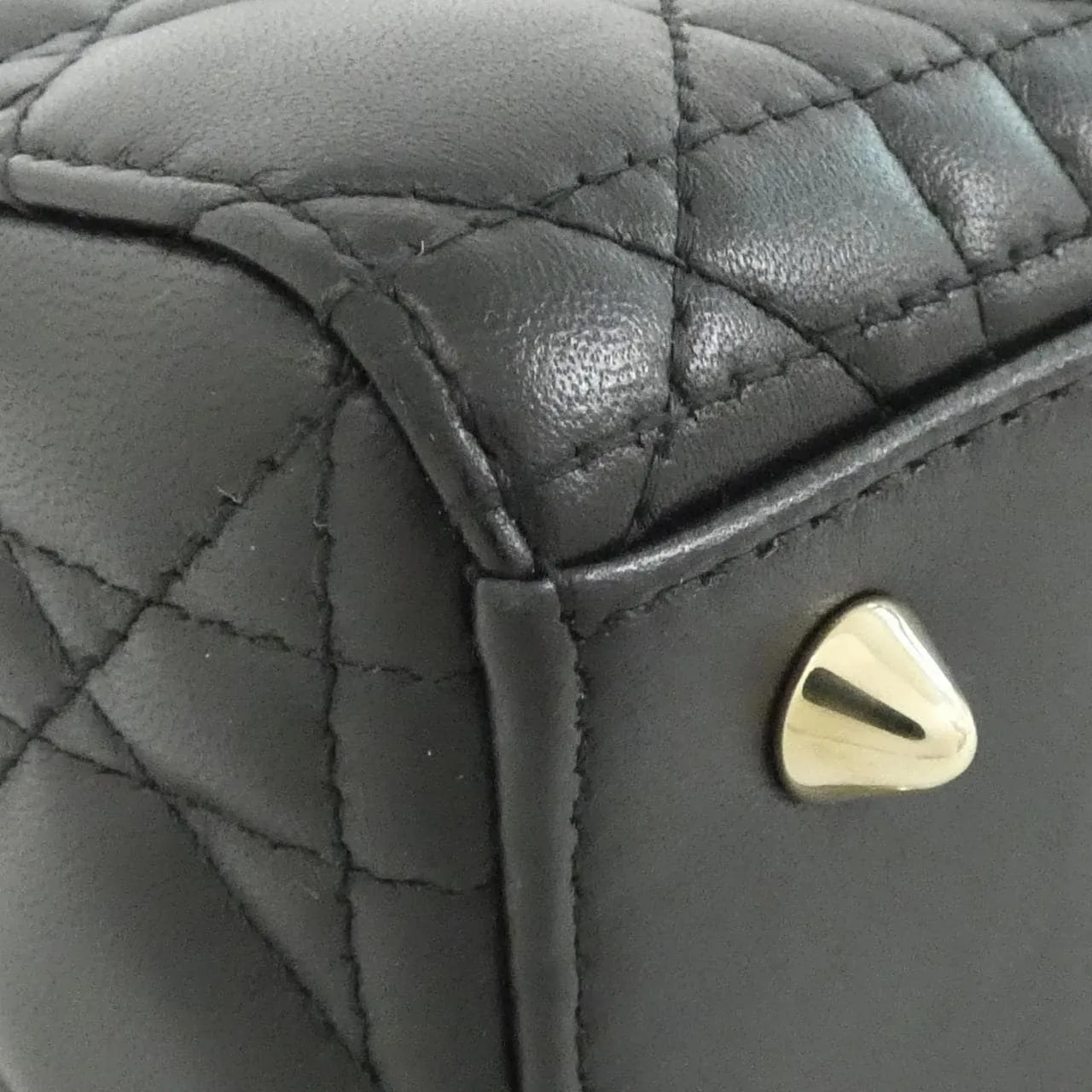 DIOR Lady Dior M0538OCAL Handbag Lambskin 黑色 羊皮 中古品A - 縮圖 3