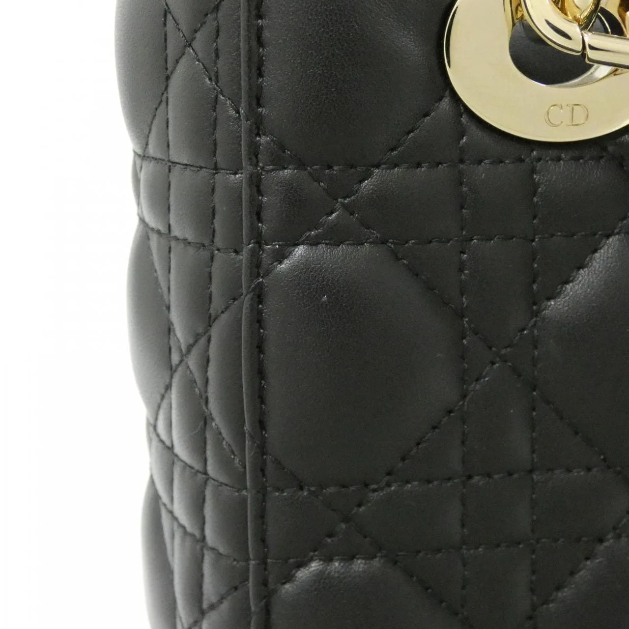 DIOR Lady Dior M0538OCAL Handbag Lambskin 黑色 羊皮 中古品A - 縮圖 5