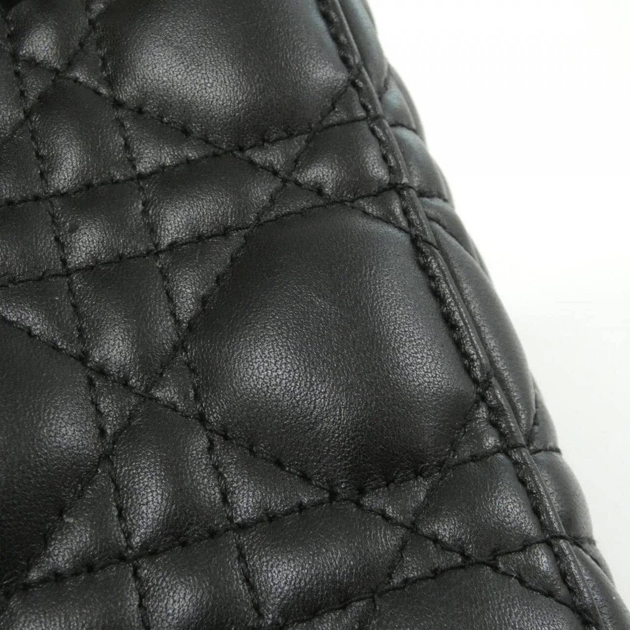 DIOR Lady Dior M0538OCAL Handbag Lambskin 黑色 羊皮 中古品A - 縮圖 6