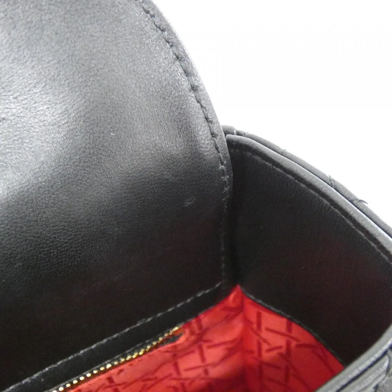 DIOR Lady Dior M0538OCAL Handbag Lambskin 黑色 羊皮 中古品A - 縮圖 10