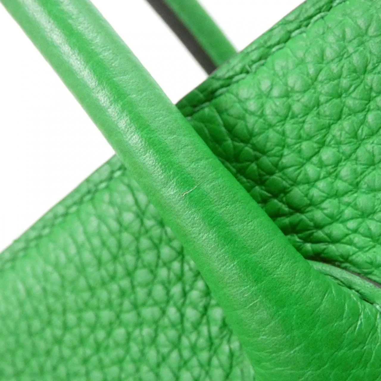 HERMES Birkin 025789CC Handbag Clemence Black Clemence Leather Rank A - Thumbnail 8