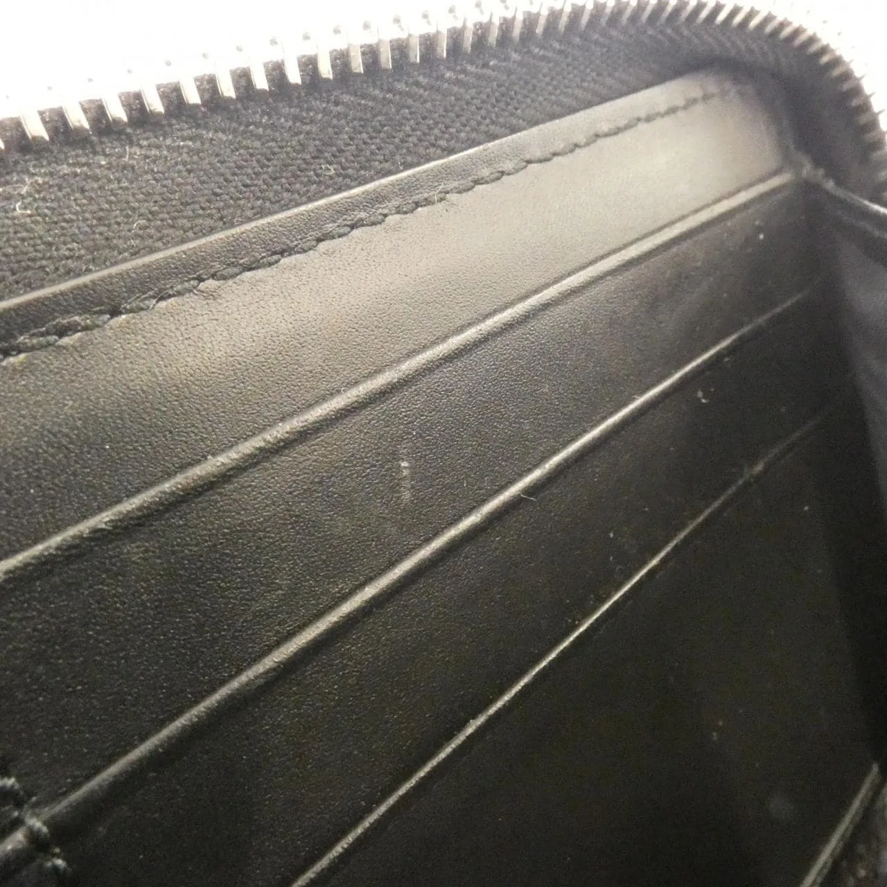 GUCCI 575135 G2BAN Wallet Canvas 黑色 帆布 中古品B - 縮圖 7