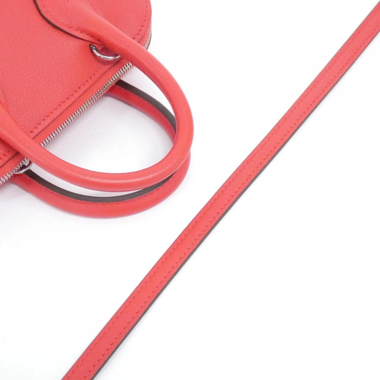 HERMES Bolide 077817CK Handbag Rouge 中古品A - 縮圖 4