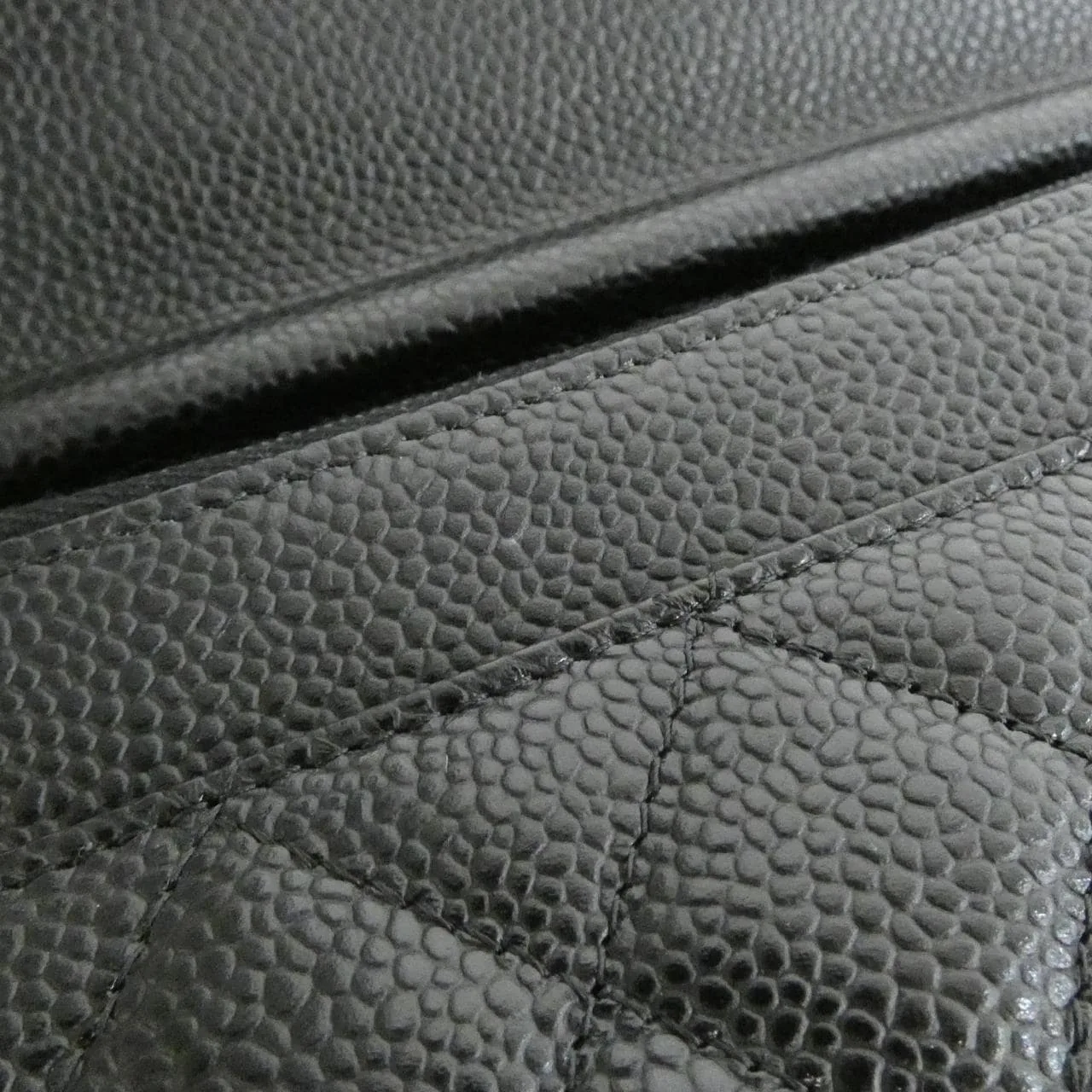 CHANEL Timeless Classic AP0250 Wallet Grained Calfskin 黑色 荔枝紋牛皮 中古品A - 縮圖 6