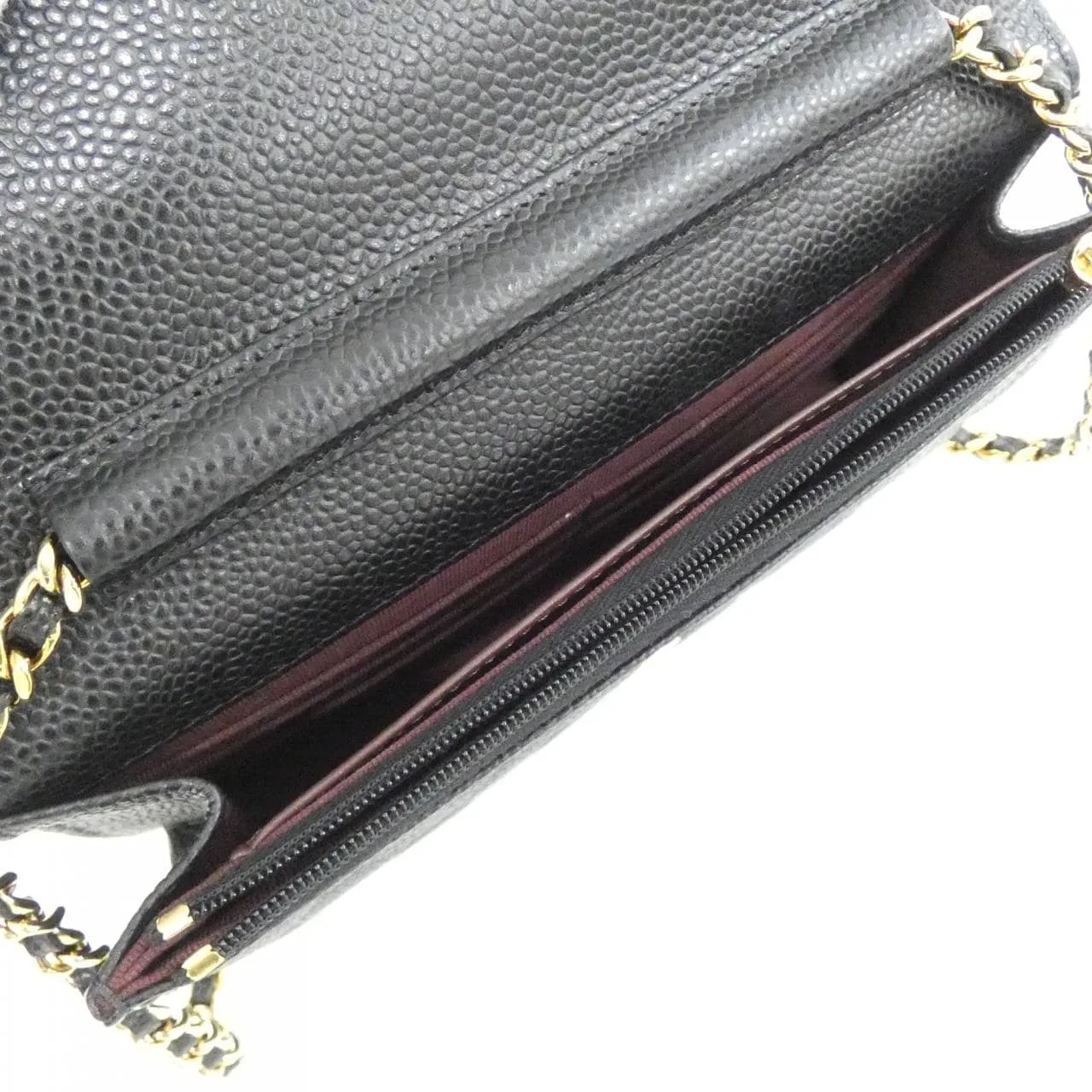 CHANEL Timeless Classic AP0250 Wallet Grained Calfskin 黑色 荔枝紋牛皮 中古品A - 縮圖 7