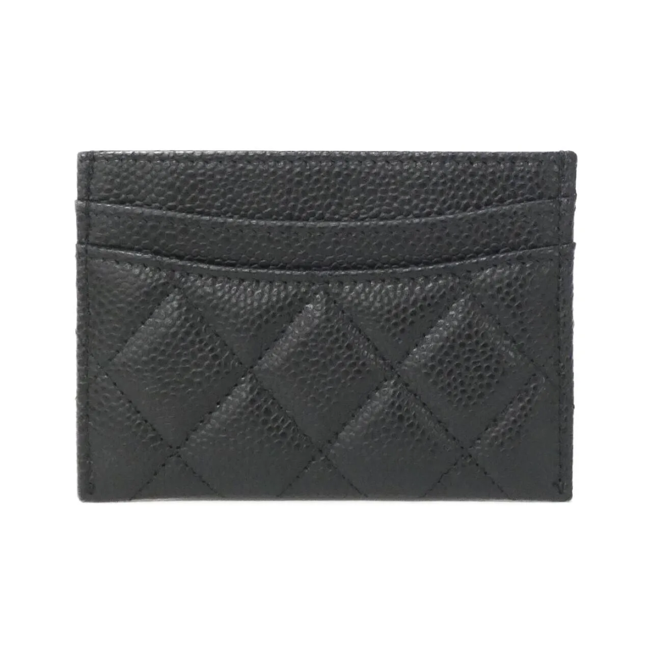 CHANEL Timeless Classic AP0213 Card Case Grained Calfskin Black Grained Calfskin Rank A - Thumbnail 2