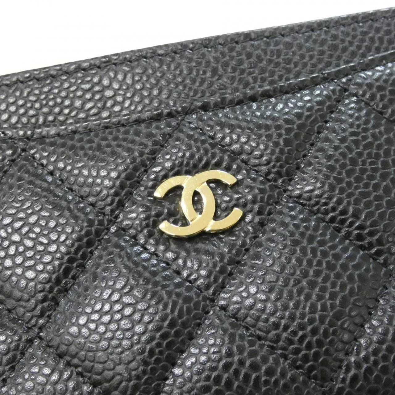 CHANEL Timeless Classic AP0213 Card Case Grained Calfskin Black Grained Calfskin Rank A - Thumbnail 3