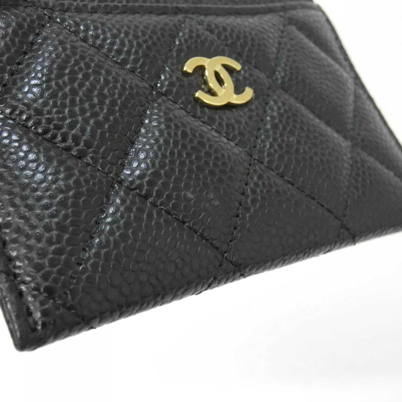 CHANEL Timeless Classic AP0213 Card Case Grained Calfskin Black Grained Calfskin Rank A - Thumbnail 4