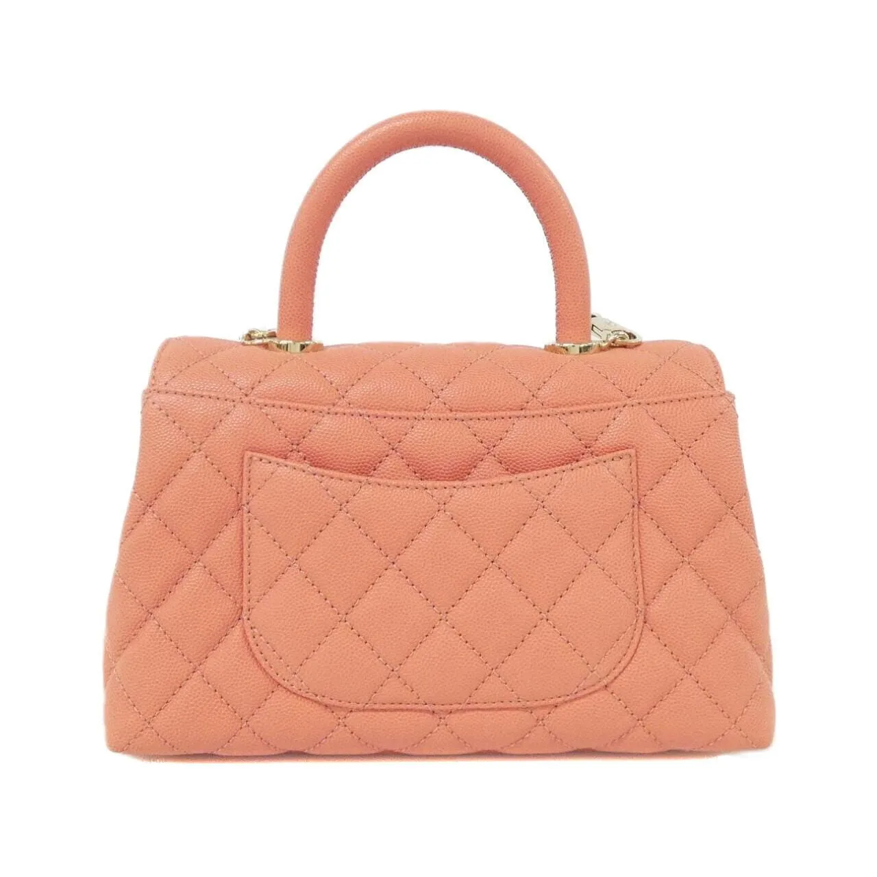 CHANEL Matelasse 92990 Handbag Grained Calfskin Black Grained Calfskin Rank A - Thumbnail 2